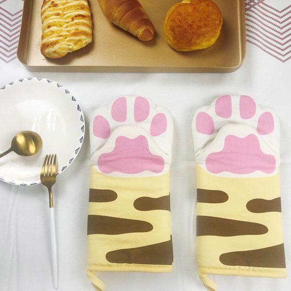 cartoon cat paws oven mitts long cotton baking gloves heat resistant non-slip insulation
cartoon cat paws oven mitts long cotton baking gloves heat resistant non-slip insulation