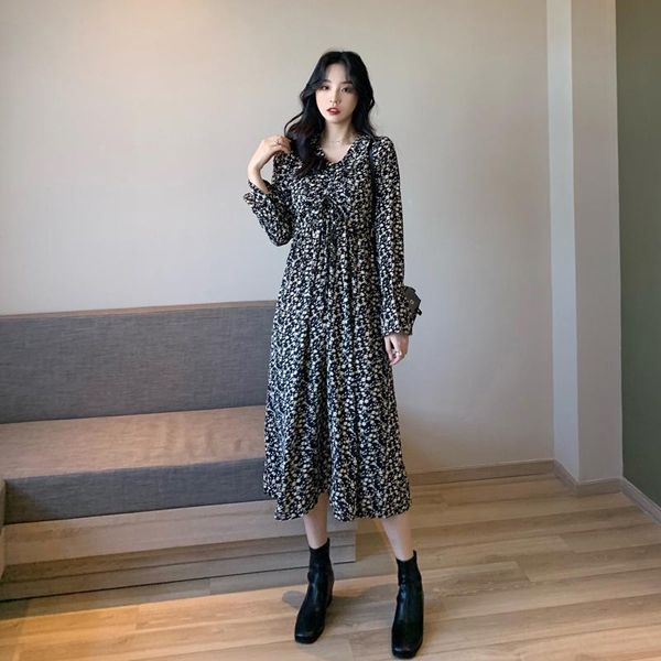 casual dresses coigarsam office lady full sleeve women long dress spring korea style floral print v-neck 36789, Black;gray
casual dresses coigarsam office lady full sleeve women long dress spring korea style floral print v-neck 36789, Black;gray