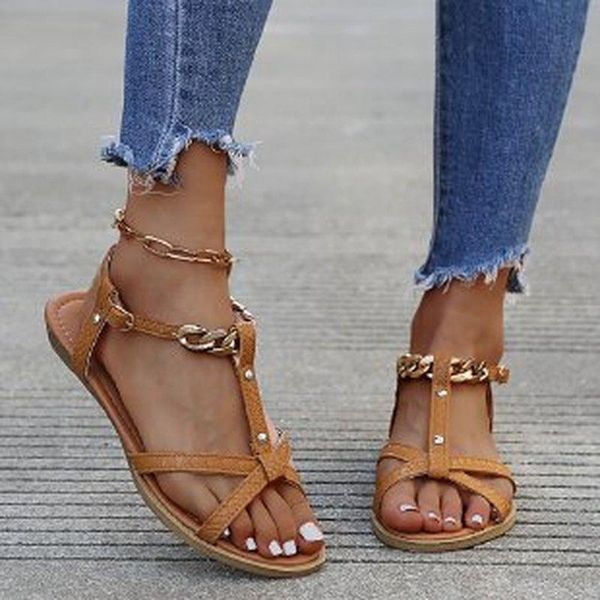 sandals summer women fashion women's 2021 tied chain ladies casual shoes female buckle flat beach footwear, Black
sandals summer women fashion women's 2021 tied chain ladies casual shoes female buckle flat beach footwear, Black