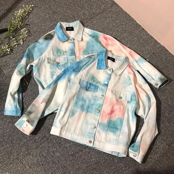 women's jackets printed jeans sky coat women casual single breasted turn down collar denim streetwear hip hop outerwear jacket, Black;brown
women's jackets printed jeans sky coat women casual single breasted turn down collar denim streetwear hip hop outerwear jacket, Black;brown