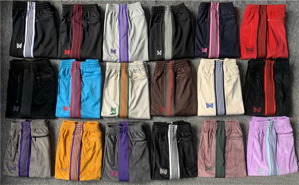 men's pants fw listra das mulheres dos homens 1:1 qualidade jogger agulhas sweatpants borboleta bordado awge calas a4ls, Black
men's pants fw listra das mulheres dos homens 1:1 qualidade jogger agulhas sweatpants borboleta bordado awge calas a4ls, Black