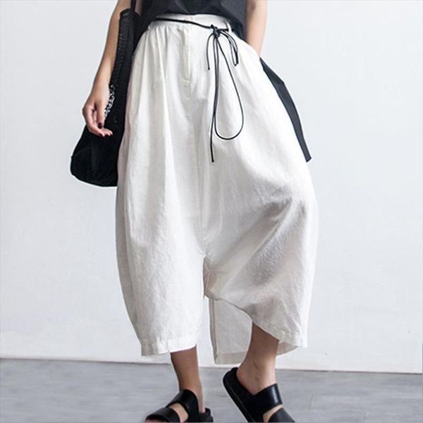 vonda cotton summer trousers casual womens pant elastic waist asymmetrical pantalon female vintage cropped oversized, Black;white
vonda cotton summer trousers casual womens pant elastic waist asymmetrical pantalon female vintage cropped oversized, Black;white