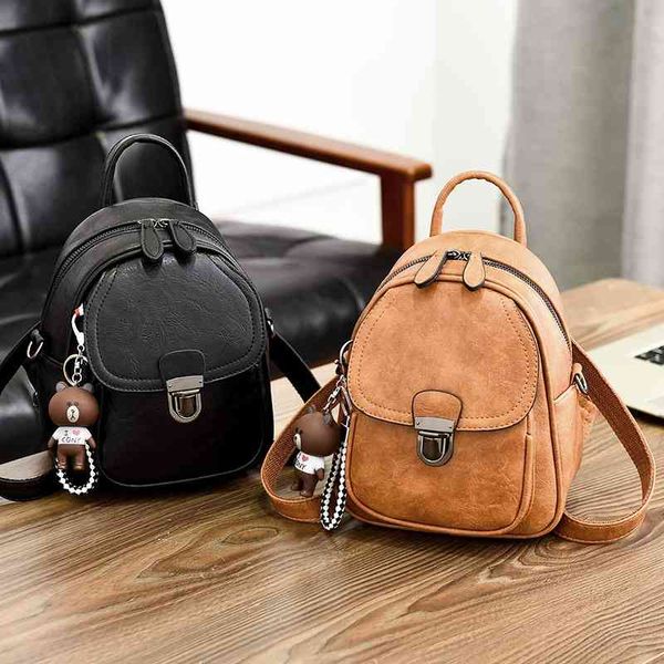lock lock single double shoulder korean fashionable girl travel backpack mini simple soft leather bag
lock lock single double shoulder korean fashionable girl travel backpack mini simple soft leather bag