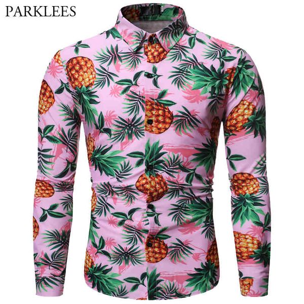 autumn pineapple printing pattern hawaiian shirt men's casual beach holiday style long-sleeve shirts camisa hombre 210524, White;black
autumn pineapple printing pattern hawaiian shirt men's casual beach holiday style long-sleeve shirts camisa hombre 210524, White;black