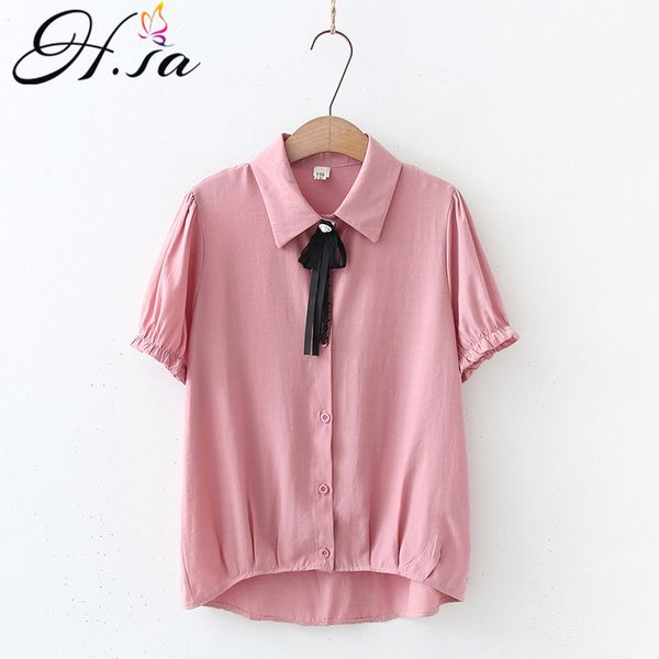 hsa short shirt bow tie pink blouse women summer patchwork butterfly sleeve casual ladies blou 210417, White
hsa short shirt bow tie pink blouse women summer patchwork butterfly sleeve casual ladies blou 210417, White