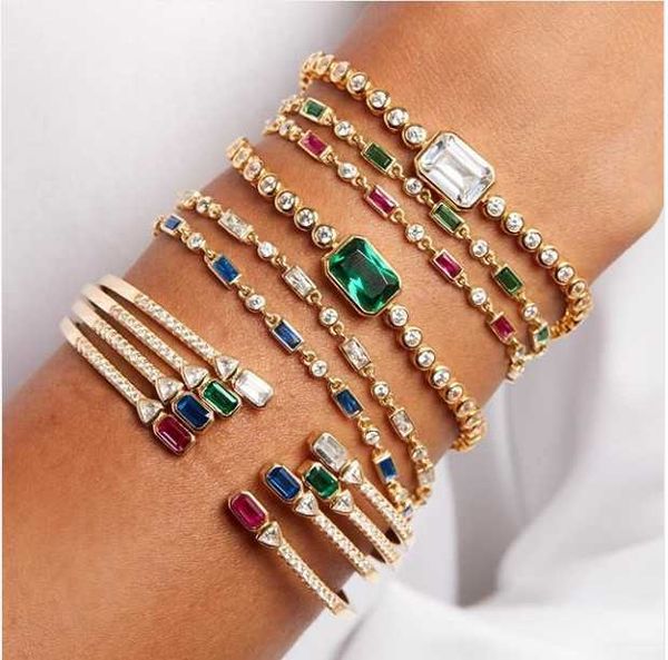 gold filled blue green red white baguette cubic zirconia open cuff bangle bracelet women fashion jewelry q0717, Black
gold filled blue green red white baguette cubic zirconia open cuff bangle bracelet women fashion jewelry q0717, Black