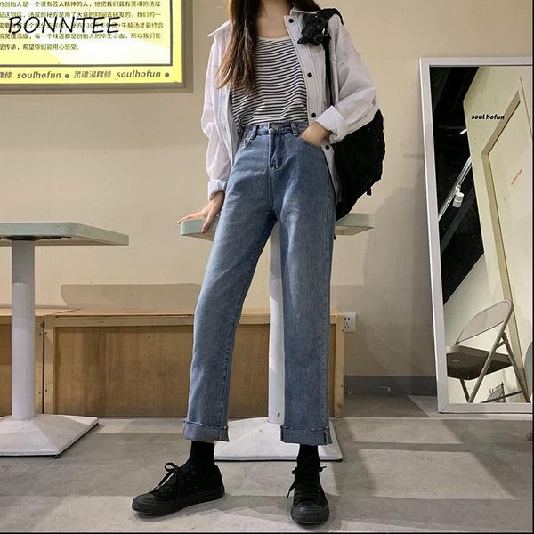jeans women womens jean blue trendy elegant straight high waist ladies daily korean style casual all match ankle length trousers
jeans women womens jean blue trendy elegant straight high waist ladies daily korean style casual all match ankle length trousers