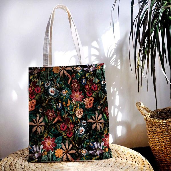 storage bags vintage flower print female shopping canvas bag bohemia tote casual large-capacity women shoulder eco reusable handbag
storage bags vintage flower print female shopping canvas bag bohemia tote casual large-capacity women shoulder eco reusable handbag
