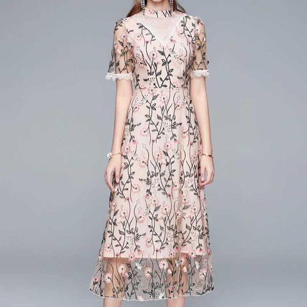 zawfl women vintage stand collar embroidery lace mesh dress female lady office work party es 210525, Black;gray
zawfl women vintage stand collar embroidery lace mesh dress female lady office work party es 210525, Black;gray