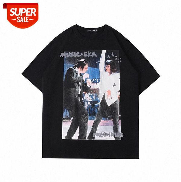 european and american high street multicolor printed t-shirt loose fun dancing p printing short-sleeved tee male #xf28, White;black
european and american high street multicolor printed t-shirt loose fun dancing p printing short-sleeved tee male #xf28, White;black