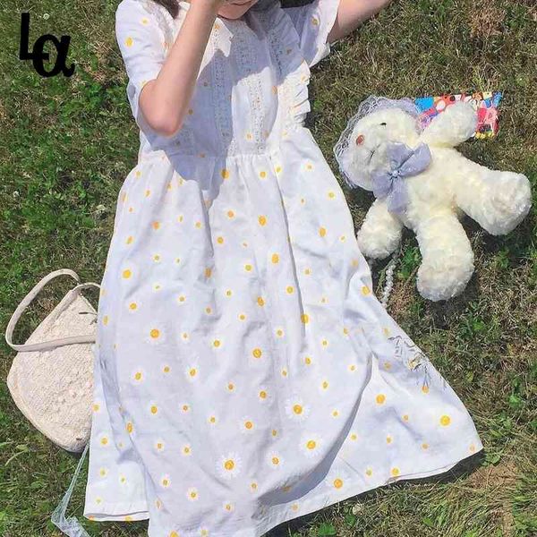 summer sweet white floral dress women kawaii cute beach loose daisy midi casual holiday outdoor lace korean 210519, Black;gray
summer sweet white floral dress women kawaii cute beach loose daisy midi casual holiday outdoor lace korean 210519, Black;gray