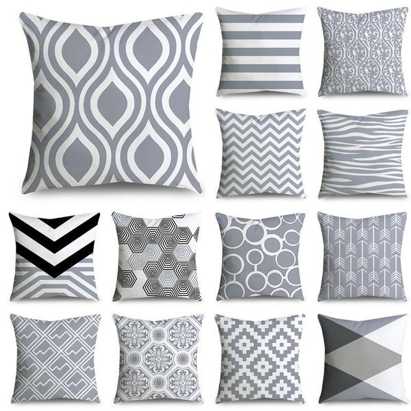 45*45cm gray striped geometric cushion cover polyester pillowcase cojines decorativos para sofa home bedroom decor 40814 cushion/decorative
45*45cm gray striped geometric cushion cover polyester pillowcase cojines decorativos para sofa home bedroom decor 40814 cushion/decorative