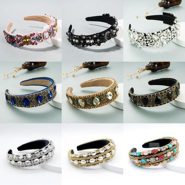 hair accessories luxury full crystal baroque hairbands womens rhinestone headbands head band colorful padded headdress
hair accessories luxury full crystal baroque hairbands womens rhinestone headbands head band colorful padded headdress