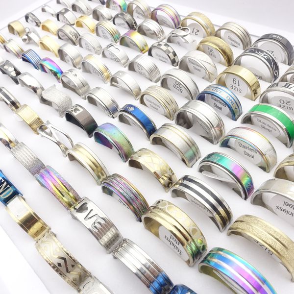 wholesale 1000pcs/lot stainless steel band rings for men women fashion jewelry variety of styles party gift wedding bands size 17-21mm mix c, Silver
wholesale 1000pcs/lot stainless steel band rings for men women fashion jewelry variety of styles party gift wedding bands size 17-21mm mix c, Silver