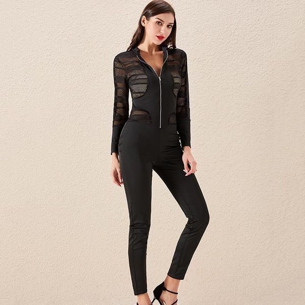 women's jumpsuits & rompers high waist pencil pants fashion zipper night club evening women lace hollow out patchwork jumpsuit, Black;white
women's jumpsuits & rompers high waist pencil pants fashion zipper night club evening women lace hollow out patchwork jumpsuit, Black;white