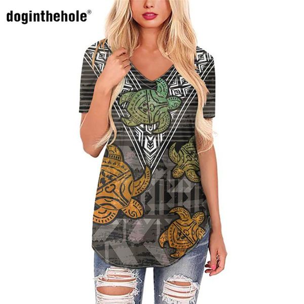women's t-shirt doginthehole for women with sea turtle polynesian tribal print style short sleeves fashion big size clothes, White
women's t-shirt doginthehole for women with sea turtle polynesian tribal print style short sleeves fashion big size clothes, White