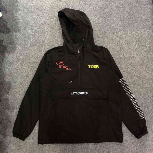 2021 quality travis scott astroworld tour embroidery women windbreaker hiphop streetwear men hooded jacket, Black;brown
2021 quality travis scott astroworld tour embroidery women windbreaker hiphop streetwear men hooded jacket, Black;brown