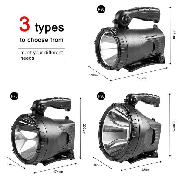 flashlights torches outdoor led searchlight usb rechargeable portable fishing lantern electric display safety warning lights p50
flashlights torches outdoor led searchlight usb rechargeable portable fishing lantern electric display safety warning lights p50