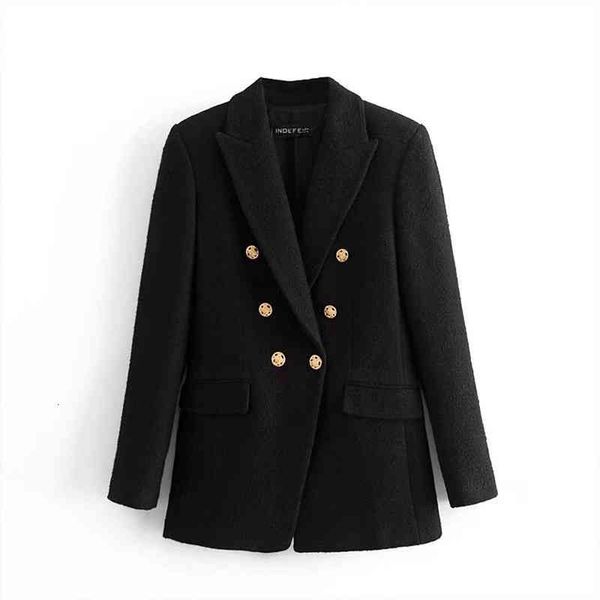 women's suits & blazers za autumn women fashion double breasted tweed check blazer coat vintage long sleeve pockets female outerwear ch, White;black
women's suits & blazers za autumn women fashion double breasted tweed check blazer coat vintage long sleeve pockets female outerwear ch, White;black