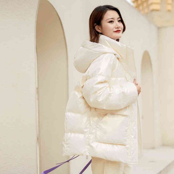 2021 autumn and winter new fashion bright face down jacket detachable hat trend thick thermal jacket, Black
2021 autumn and winter new fashion bright face down jacket detachable hat trend thick thermal jacket, Black