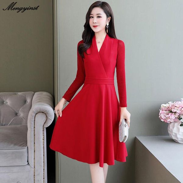 casual dresses elegant cross v collar long sleeve dress for women 2021 winter ladies elasticity waist office lady bodycon vestidos, Black;gray
casual dresses elegant cross v collar long sleeve dress for women 2021 winter ladies elasticity waist office lady bodycon vestidos, Black;gray