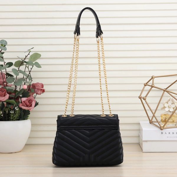 classic black women shoulder bag gold chains fashion pu leather designer handbags purse strips letter small clutch totes handbag underarm ba
classic black women shoulder bag gold chains fashion pu leather designer handbags purse strips letter small clutch totes handbag underarm ba
