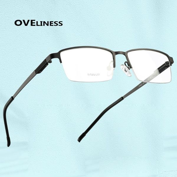 fashion sunglasses frames 2021 half square titanium alloy eye glasses frame men women optical eyeglasses myopia prescription metal eyewear, Black
fashion sunglasses frames 2021 half square titanium alloy eye glasses frame men women optical eyeglasses myopia prescription metal eyewear, Black
