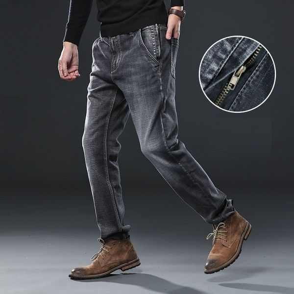 autumn and winter jeans men's loose straight version gray fat fashion plus xl pants comfortable pocket zipper shrink garment, Blue
autumn and winter jeans men's loose straight version gray fat fashion plus xl pants comfortable pocket zipper shrink garment, Blue