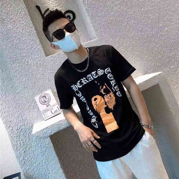 2021 summer new ins fashion brand croxin exclusive short sleeve T-shirt Sanskrit printed round neck cotton top TVVP, White
2021 summer new ins fashion brand croxin exclusive short sleeve T-shirt Sanskrit printed round neck cotton top TVVP, White