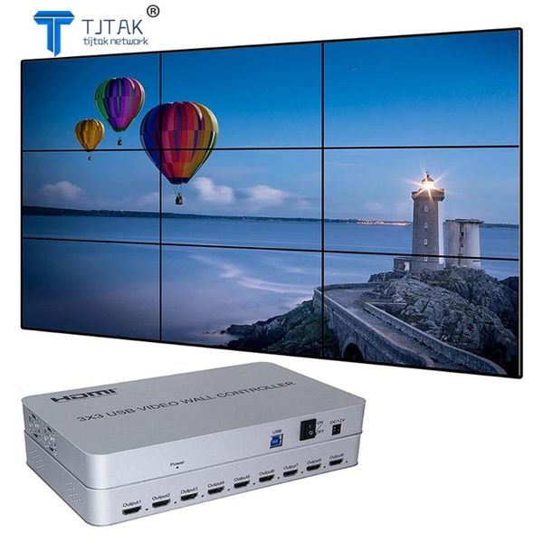 audio cables & connectors 4k usb3.0 3x3 video wall controller| 9 channels | 13 display modes 1x1,1x2,1x3, 1x4, 2x1, 2x2, 2x3, 2x4, 3x1, 3x2,
audio cables & connectors 4k usb3.0 3x3 video wall controller| 9 channels | 13 display modes 1x1,1x2,1x3, 1x4, 2x1, 2x2, 2x3, 2x4, 3x1, 3x2,