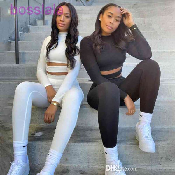 autumn sports leisure suit new solid color hollow out two piece long sleeve white and black tracksuits for women, Gray
autumn sports leisure suit new solid color hollow out two piece long sleeve white and black tracksuits for women, Gray