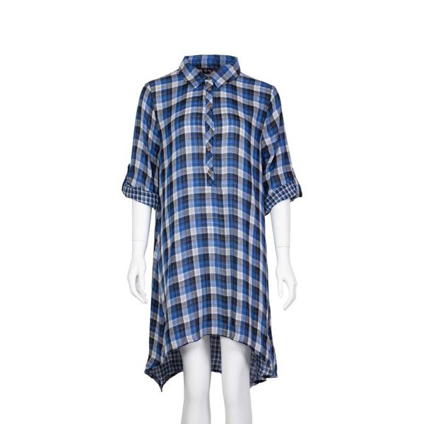 women's blouses & shirts neatie kiddie 100% cotton women shirt turn-down collar 3/4 sleeve plaid long blouse female, White
women's blouses & shirts neatie kiddie 100% cotton women shirt turn-down collar 3/4 sleeve plaid long blouse female, White