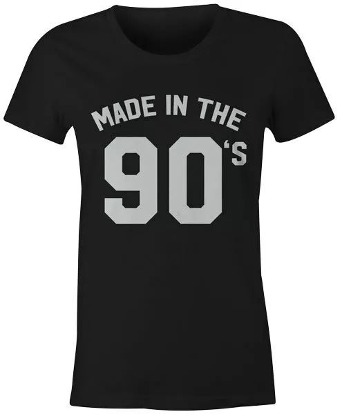 made in the 90s womens t-shirt tumblr hipster slogan 1990 tee, White;black
made in the 90s womens t-shirt tumblr hipster slogan 1990 tee, White;black
