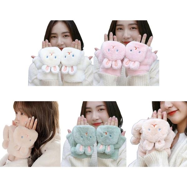 five fingers gloves hxba winter warm stretchy mittens plush half finger with flip knitted for cold weather, Blue;gray
five fingers gloves hxba winter warm stretchy mittens plush half finger with flip knitted for cold weather, Blue;gray