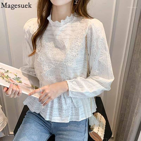 women's blouses & shirts sweet stand collar lace blouse women drawstring slim long sleeve loose shirt autumn ruffle flower blusas 1623, White
women's blouses & shirts sweet stand collar lace blouse women drawstring slim long sleeve loose shirt autumn ruffle flower blusas 1623, White