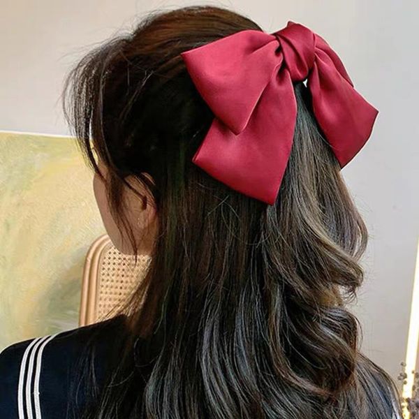 vintage big hair bow ties cute clips satin two layer butterfly hairpin girl accessories for women bowknot hairpins, Slivery;white
vintage big hair bow ties cute clips satin two layer butterfly hairpin girl accessories for women bowknot hairpins, Slivery;white
