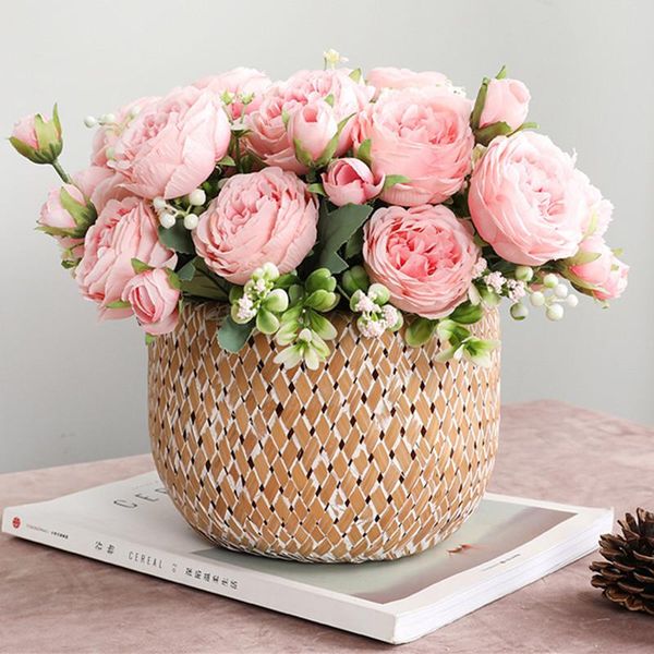 decorative flowers & wreaths rose peony bouquet silk artificial wedding decoration fake home table el decor
decorative flowers & wreaths rose peony bouquet silk artificial wedding decoration fake home table el decor