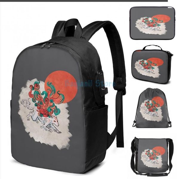 funny graphic print ooookami (dun dun) usb charge backpack men school bags women bag travel laptop
funny graphic print ooookami (dun dun) usb charge backpack men school bags women bag travel laptop