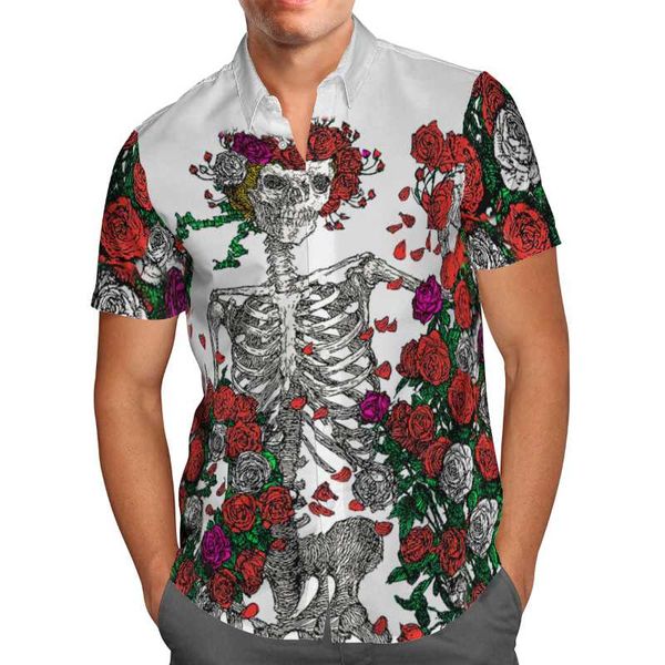 men's casual shirts skull tattoo 3d hawaii shirt 2021 summer breathable short sleeve streetwear oversized 5xl loose cardigan, White;black
men's casual shirts skull tattoo 3d hawaii shirt 2021 summer breathable short sleeve streetwear oversized 5xl loose cardigan, White;black