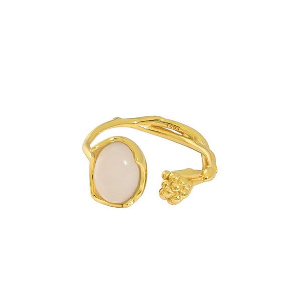 cluster rings 18k gold 1pc authentic s925 sterling silver fine jewelry ocal white agate &flower bud fujieda ring adjust tlj1471, Golden;silver
cluster rings 18k gold 1pc authentic s925 sterling silver fine jewelry ocal white agate &flower bud fujieda ring adjust tlj1471, Golden;silver