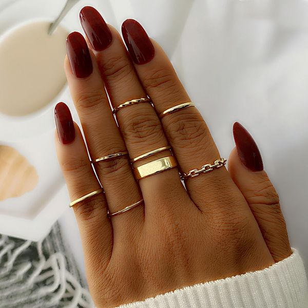 punk gold wide chain rings set for women girls fashion irregular finger thin rings gift 2021 female jewelry party, Golden;silver
punk gold wide chain rings set for women girls fashion irregular finger thin rings gift 2021 female jewelry party, Golden;silver