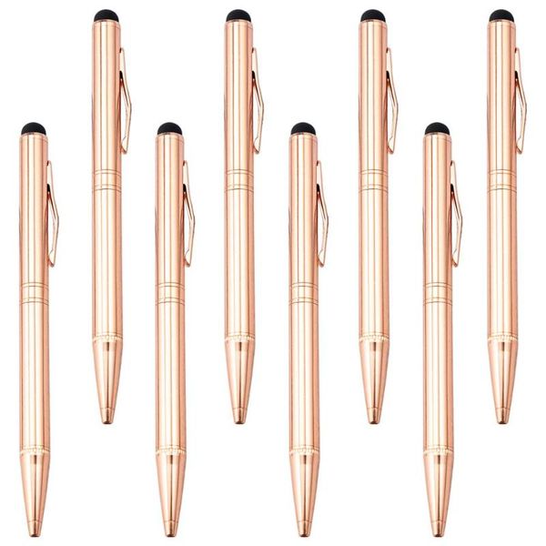 ballpoint pens 10pcs/lot student stationery promotional rose gold metal screen touch pen with custom logo, Blue;orange
ballpoint pens 10pcs/lot student stationery promotional rose gold metal screen touch pen with custom logo, Blue;orange