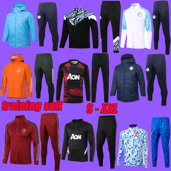 21 22 manchester tracksuit training suit utd martial rashford survetement football jacket sportswear jogging 2021 city kun aguero soccer set, Black
21 22 manchester tracksuit training suit utd martial rashford survetement football jacket sportswear jogging 2021 city kun aguero soccer set, Black