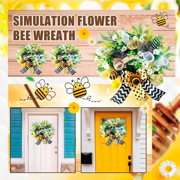decorative flowers & wreaths simulation leaf bee sunflower wreath artificial garland hanging pendants wedding
decorative flowers & wreaths simulation leaf bee sunflower wreath artificial garland hanging pendants wedding