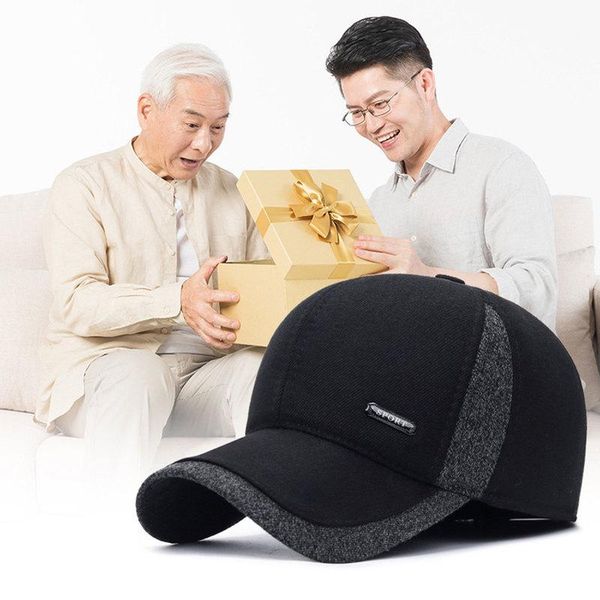 outdoor hats winter men's warm hat thick baseball cap adjustable sun visor fishing earmuff senior dad casual, Black;white
outdoor hats winter men's warm hat thick baseball cap adjustable sun visor fishing earmuff senior dad casual, Black;white