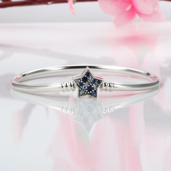 s925 sterling silver pandora bracelet european and american creative bright star bracelet fashion pentagram buckle bracelet, Black
s925 sterling silver pandora bracelet european and american creative bright star bracelet fashion pentagram buckle bracelet, Black