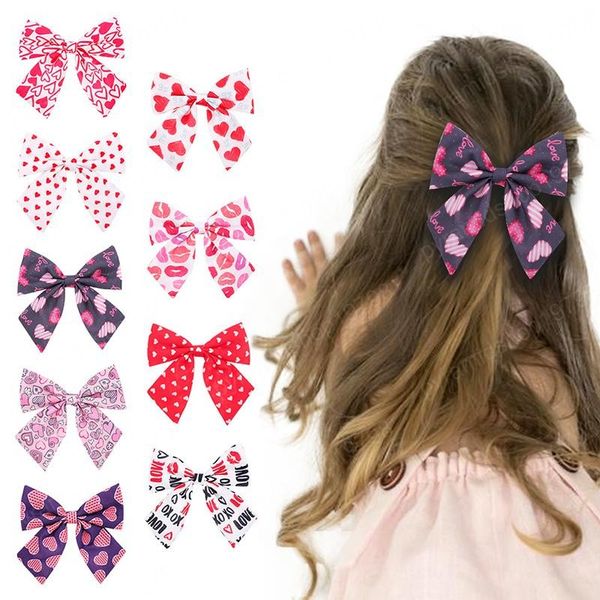 hair accessories baby girls bow love heart printing hairpin valentine's day headwear fashion kids hairbow boutique children barrettes, Slivery;white
hair accessories baby girls bow love heart printing hairpin valentine's day headwear fashion kids hairbow boutique children barrettes, Slivery;white