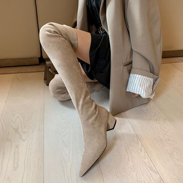 boots 2021high heels over the knee women stretch thigh ladies autumn winter kid suede thick heel long shoe, Black
boots 2021high heels over the knee women stretch thigh ladies autumn winter kid suede thick heel long shoe, Black