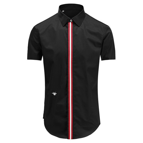 men's casual shirts cotton short sleeve shirt, classic luxury bee embroidery, leisure, fashion, in a652021, White;black
men's casual shirts cotton short sleeve shirt, classic luxury bee embroidery, leisure, fashion, in a652021, White;black