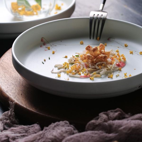 dishes & plates chinese style ceramic dumpling retro hand-painted deep soup plate dim sum salad tray household lotus pattern tableware
dishes & plates chinese style ceramic dumpling retro hand-painted deep soup plate dim sum salad tray household lotus pattern tableware